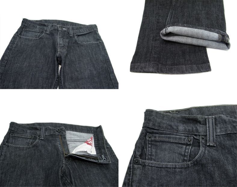 3906LEVI'S　511 ブラックジーンズ　W32