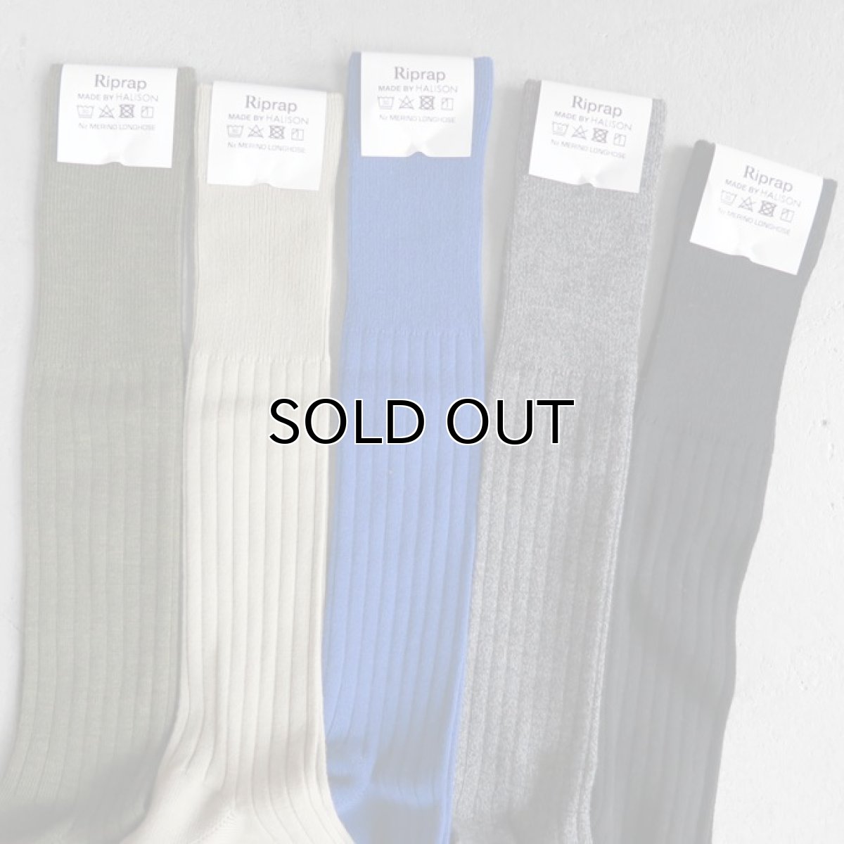 画像2: Riprap "Nz Merino Long Hose Socks" made by HALISON　size MEN'S FREE (25~27cm) (2)