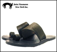 画像1: JUTTA NEUMANN "ALICE" TINTA HAIR Leather Sandal (1)