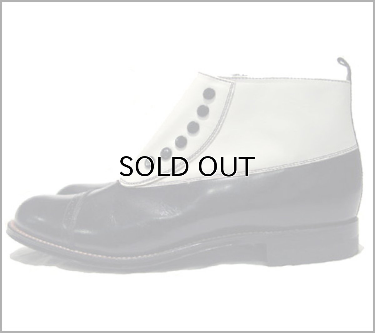 画像2: STACY ADAMS "MADISON" SIDE ZIP Uncle Boots BLACK/WHITE size 8D (2)