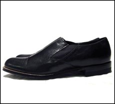 画像2: STACY ADAMS "MADISON SIDE GOA" Leather Shoes BLACK (2)