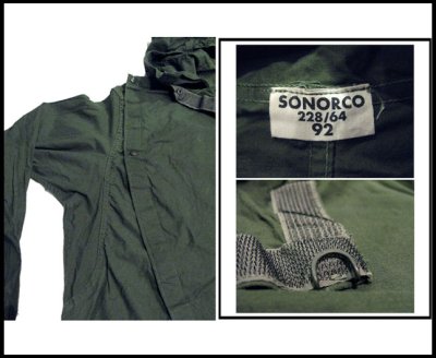 画像1: 1960's French Military "Mechanic" Cover Shirts　size M - L