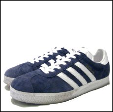 画像1: 00's~ adidas "GAZELLE" Suede NAVY　size 8 1/2 (1)