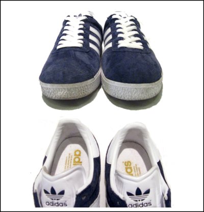 画像2: 00's~ adidas "GAZELLE" Suede NAVY　size 8 1/2