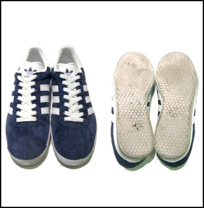 画像1: 00's~ adidas "GAZELLE" Suede NAVY　size 8 1/2