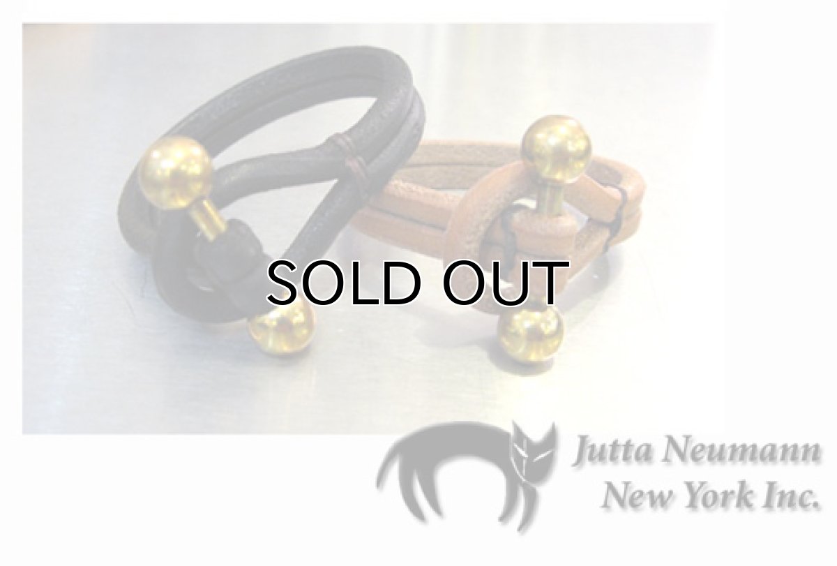 画像3: JUTTA NEUMANN Leather Wrist Band ブレスレット color : Natural Tan size : S, M, L (3)