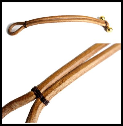 画像1: JUTTA NEUMANN Leather Wrist Band ブレスレット　color : Natural Tan　size : S, M, L