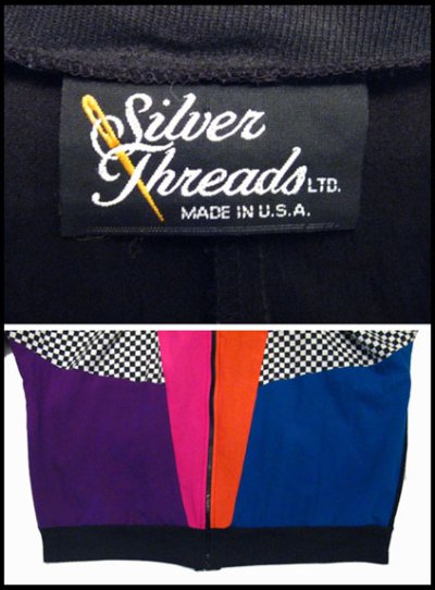 画像2: 1980's "SILVER THREADS" Color Design Jacket made in USA　size S 