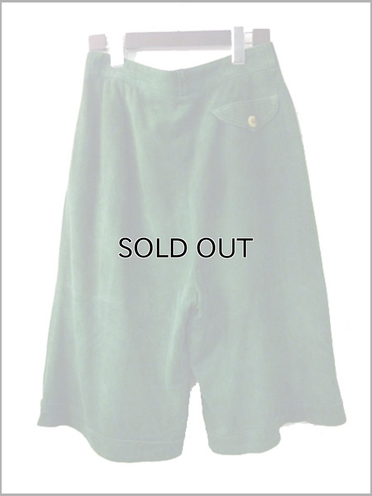 画像2: 1980's "Zeiler" Nubuck Tirol Shorts Green w  inch (2)