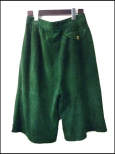 画像2: 1980's "Zeiler" Nubuck Tirol Shorts Green　w  inch (2)
