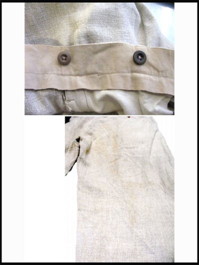 画像3: ~1950's " SELMONT" French Pure Linen Golf Trousers w ~ 33 1/2 inch