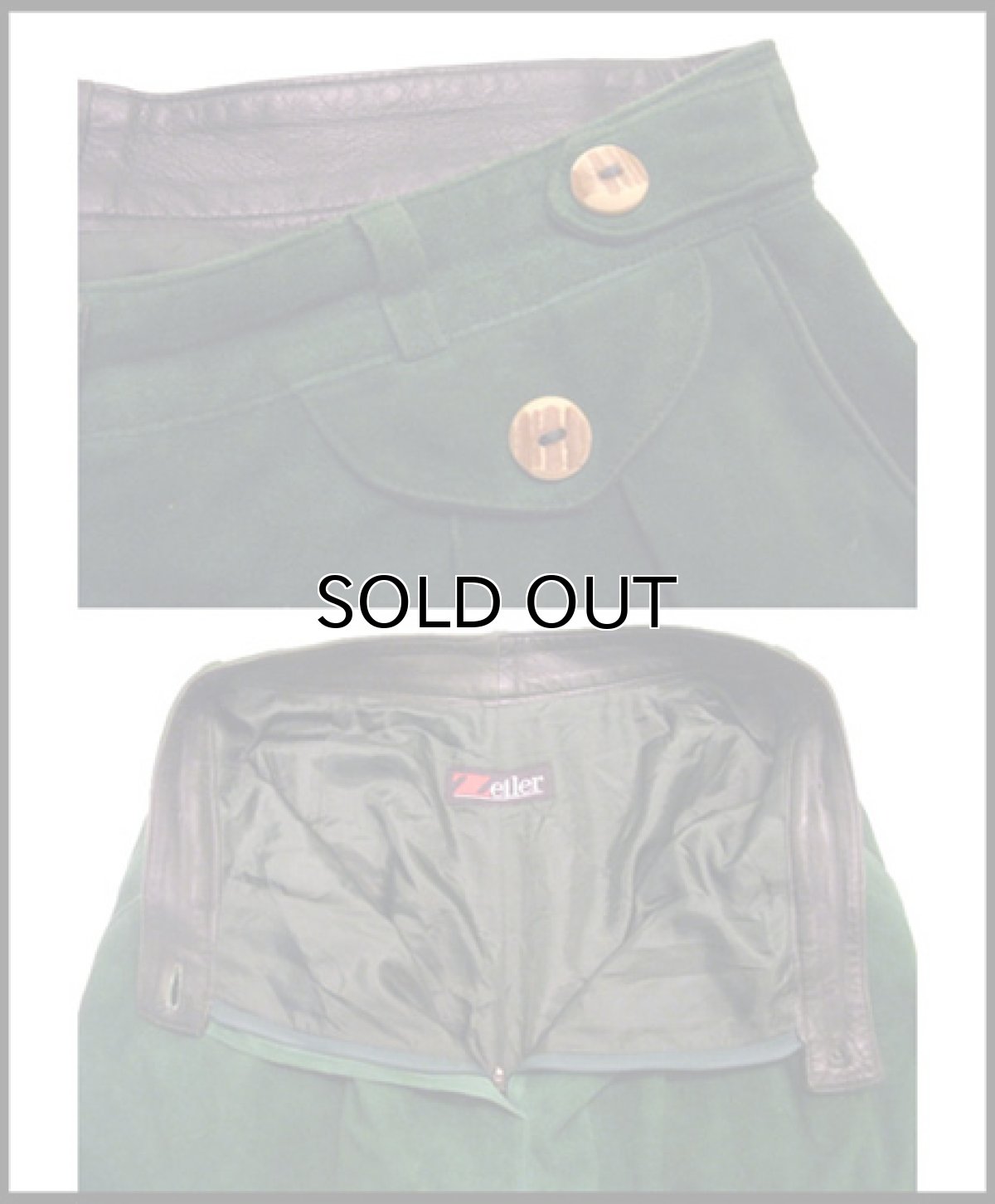 画像3: 1980's "Zeiler" Nubuck Tirol Shorts Green w  inch (3)