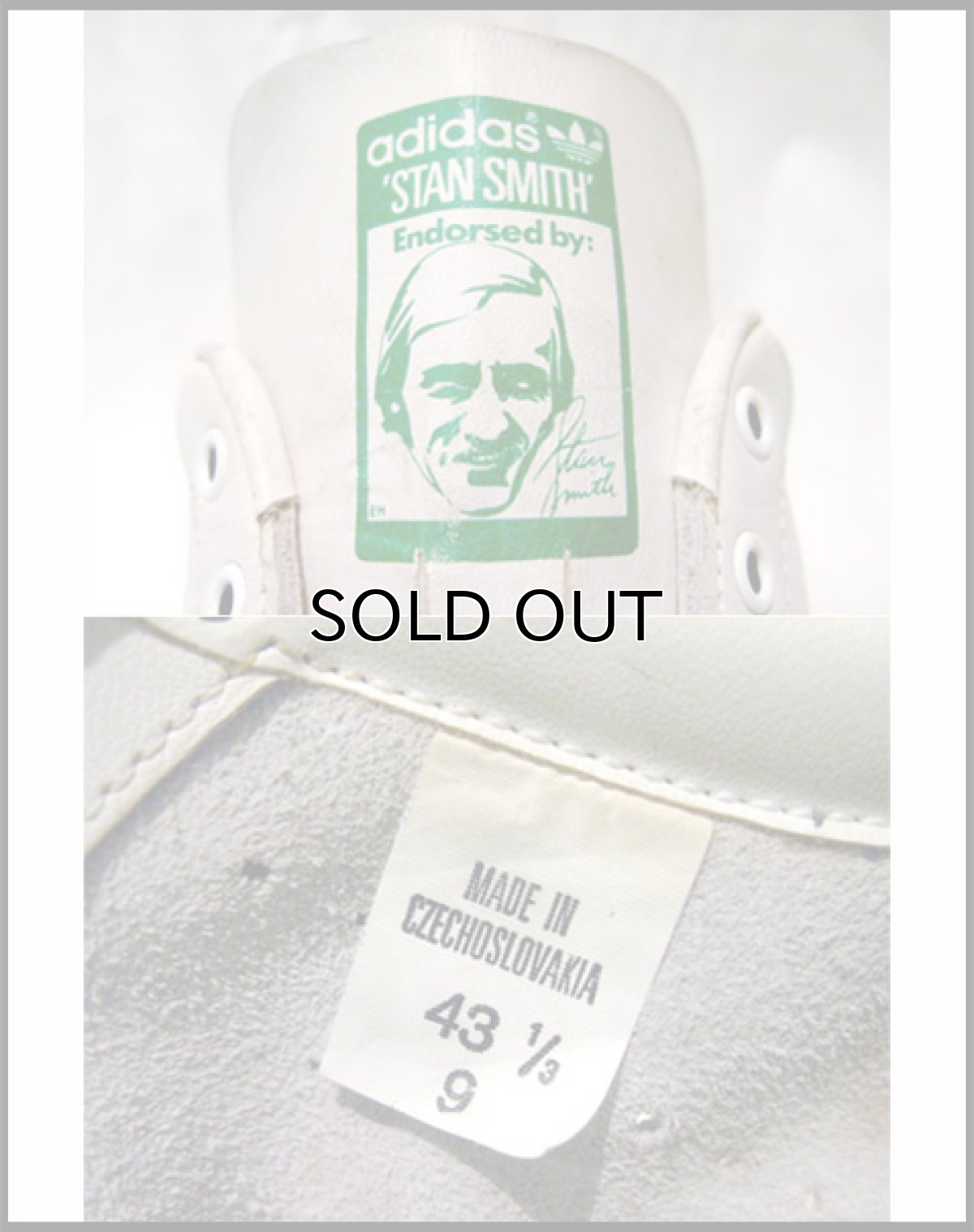 画像4: 1980's adidas "STAN SMITH"  made in Czechoslovakia size 10 (28 cm) (4)
