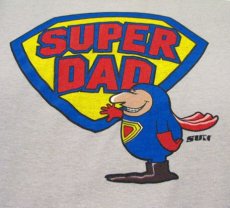 画像2: 1980's "SUPER DAD" Tee made in USA　size M (2)