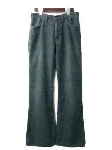 画像1: 1970's Levi's 646 Corduroy Pants color : Green size w 33 inch (1)