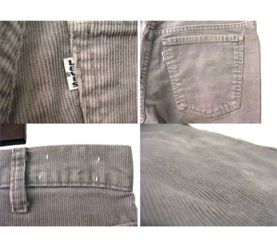 画像2: 1980's Levi's 519 Corduroy Pants color : Grey size w 32 inch