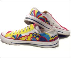 画像2: 00's~ CONVERSE ALL STAR OX. Hand Paint Shoes　size 9 1/2 (2)