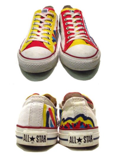 画像2: 00's~ CONVERSE ALL STAR OX. Hand Paint Shoes　size 9 1/2