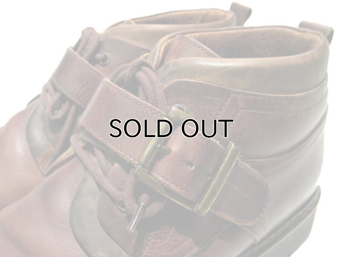 画像4: JOHNSTON & MURPHY Leather Short Boots made in Italy　size 10 (4)