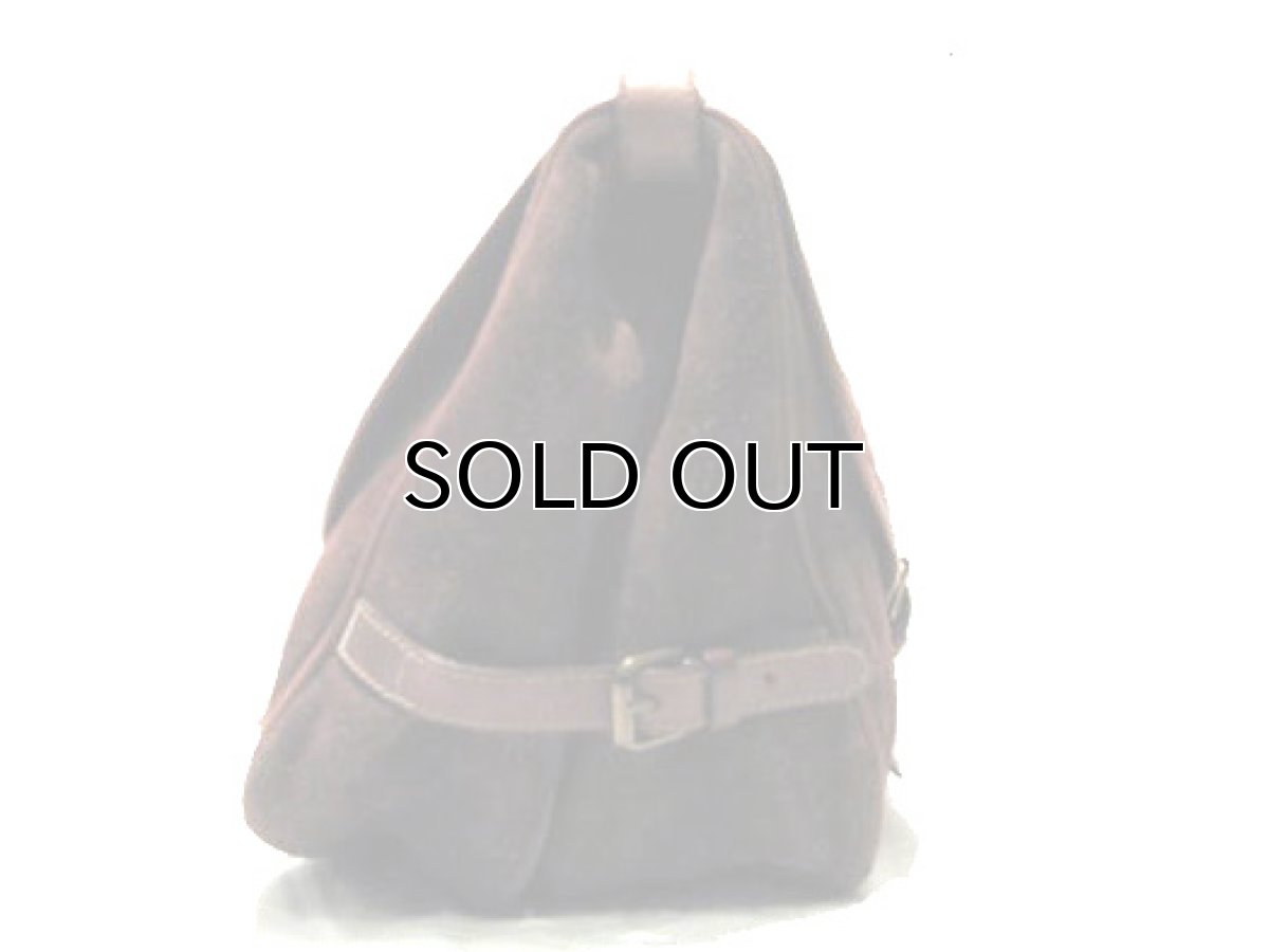 画像2: OLD "EMPORIO ARMANI" Suede Leather Shoulder Bag BROWN (2)