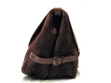 画像2: OLD "EMPORIO ARMANI" Suede Leather Shoulder Bag　BROWN (2)