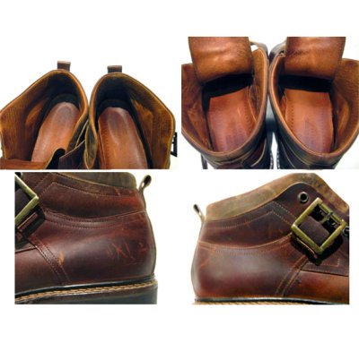 画像3: JOHNSTON & MURPHY Leather Short Boots made in Italy　size 10