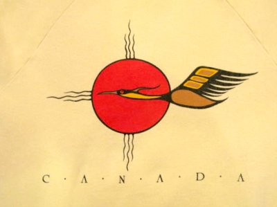 画像1: 1980's "CANADA" 鳥 Print Sweat　size S (表記 S)