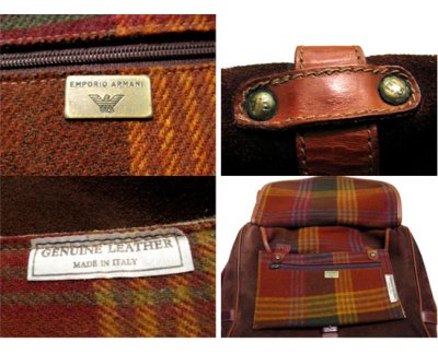 画像2: OLD "EMPORIO ARMANI" Suede Leather Shoulder Bag　BROWN