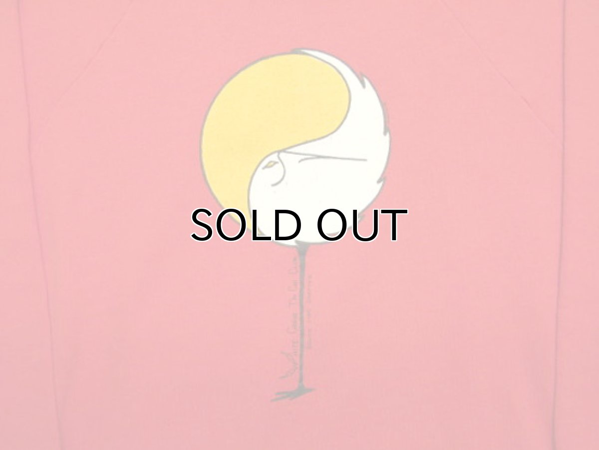 画像2: 1980's "WHITE CRANE TAI CHI CLUB" Print Sweat Shirts 赤 size M (表記L) (2)