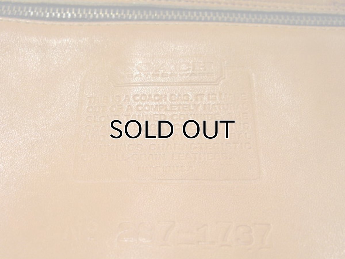 画像4: OLD COACH Leather Shoulder Bag Light Camel made in USA (4)