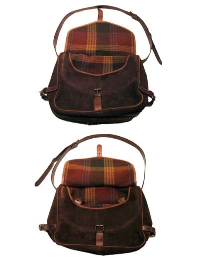 画像1: OLD "EMPORIO ARMANI" Suede Leather Shoulder Bag　BROWN