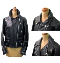 画像2: 1980's Louis Leather " Lightning "Double Riders Jacket　size XS (表記36) (2)