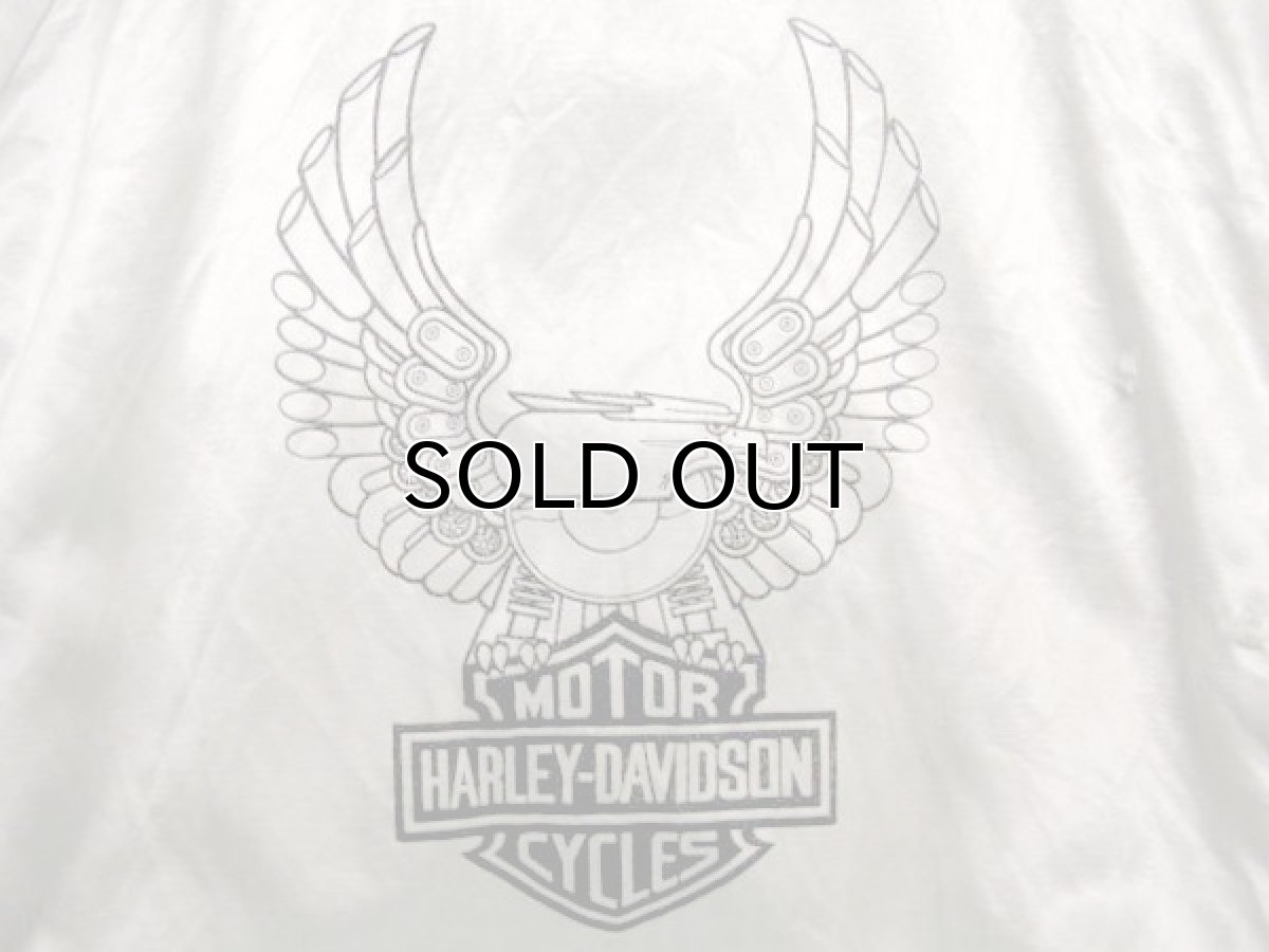 画像5: 1980's HARLEY-DAVIDSON Satin Zip Up  Jacket SILVER　size S (表記XS) (5)