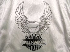 画像5: 1980's HARLEY-DAVIDSON Satin Zip Up  Jacket SILVER　size S (表記XS) (5)