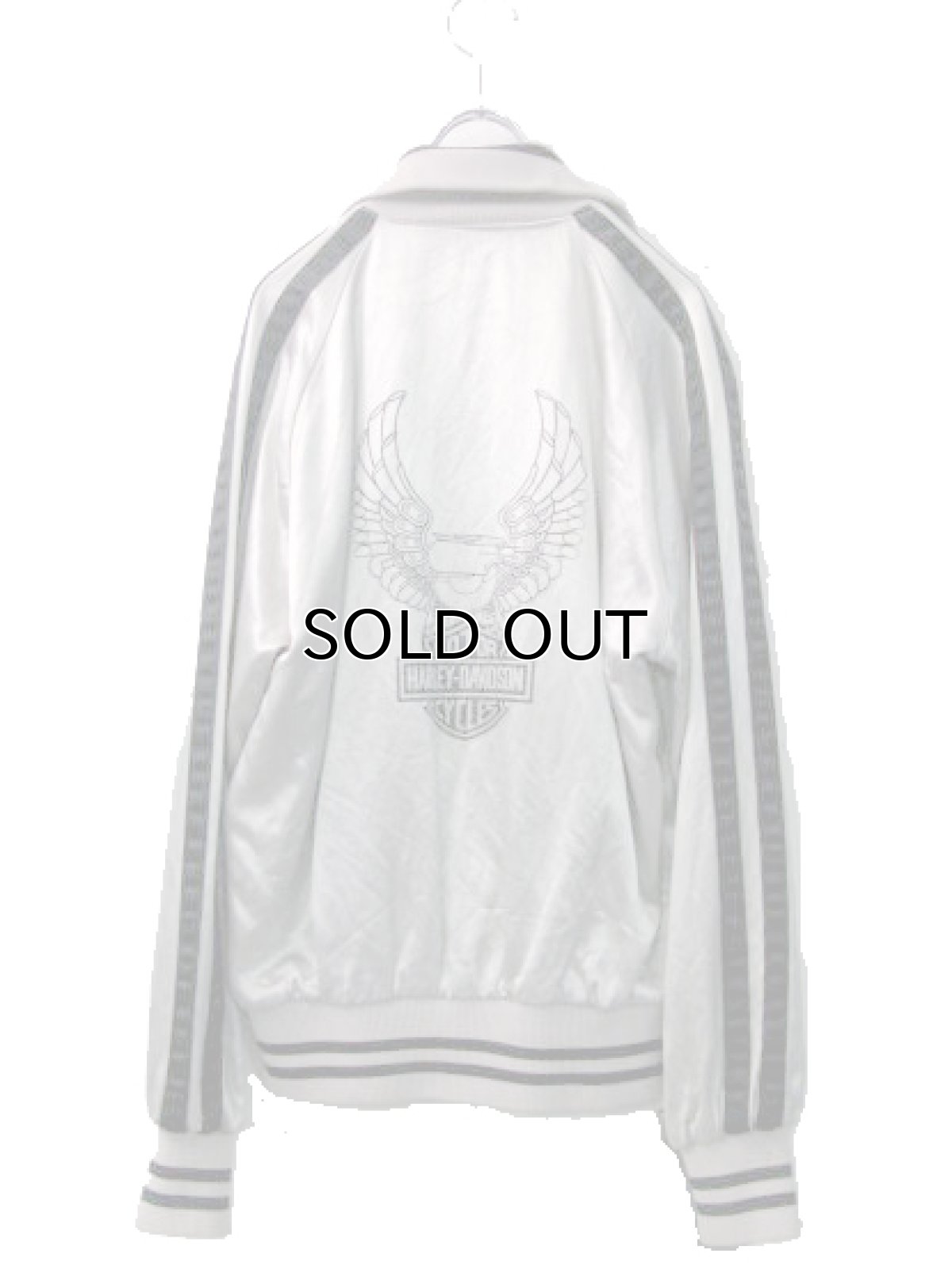 画像3: 1980's HARLEY-DAVIDSON Satin Zip Up  Jacket SILVER　size S (表記XS) (3)