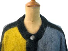 画像4: 1980-90's " YORN BOUTIQUE " Kid Mohair Crazy Color Knit Coat　size Free (表記 M) (4)