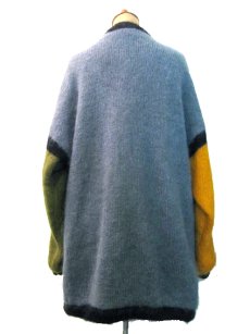 画像2: 1980-90's " YORN BOUTIQUE " Kid Mohair Crazy Color Knit Coat　size Free (表記 M) (2)