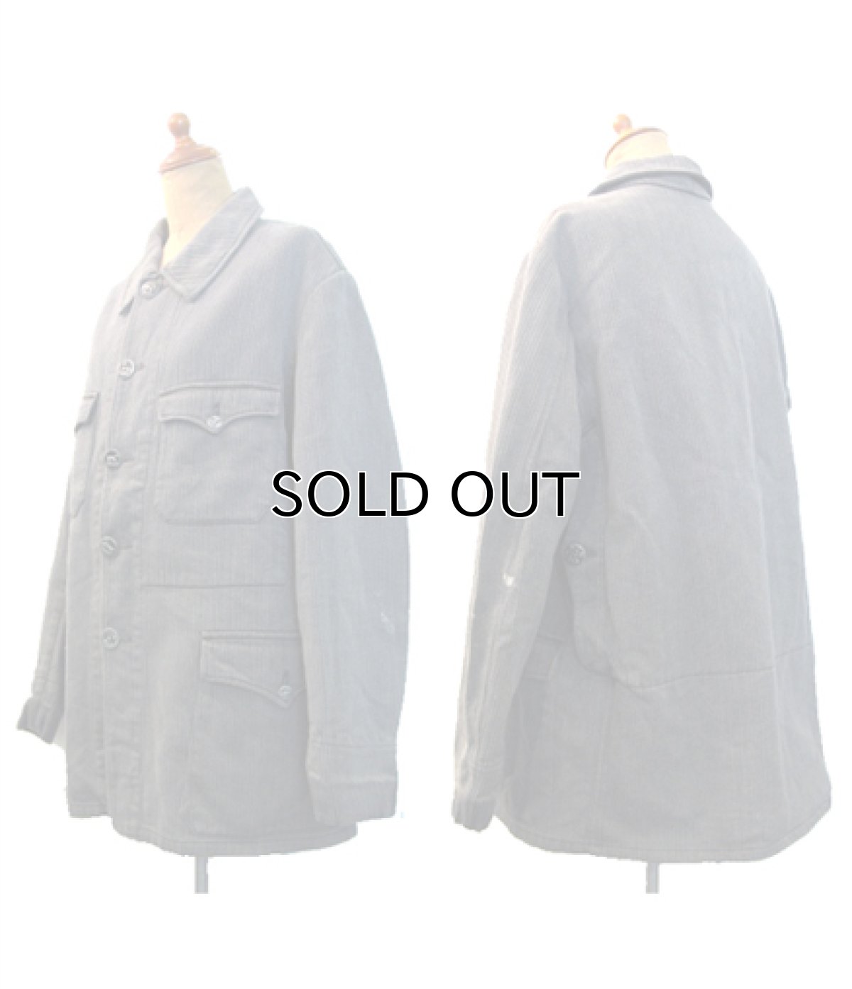 画像2: ~1950's "Le Tres Souple" French Hunting Jacket　size M (表記なし) (2)