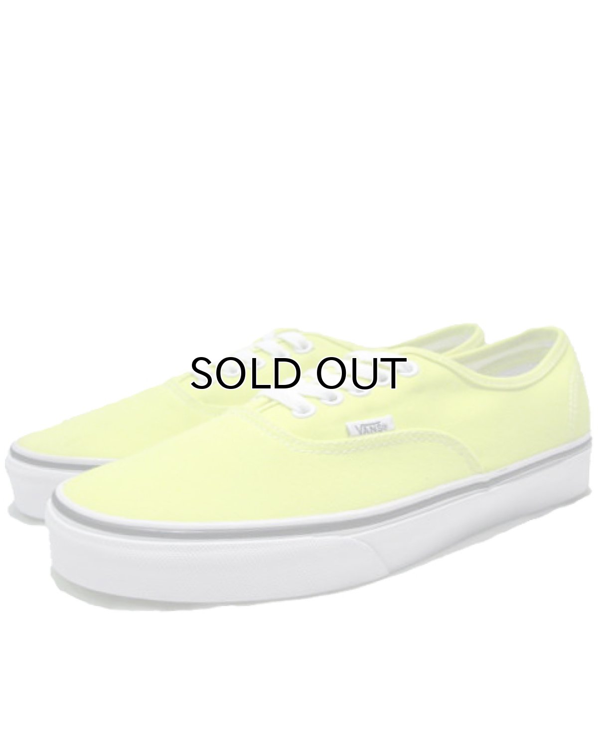 画像1: VANS AUTHENTIC 蛍光YELLOW　size 7 (1)