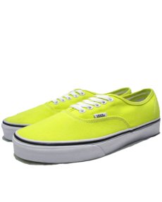 画像1: VANS AUTHENTIC 蛍光YELLOW　size 7 (1)