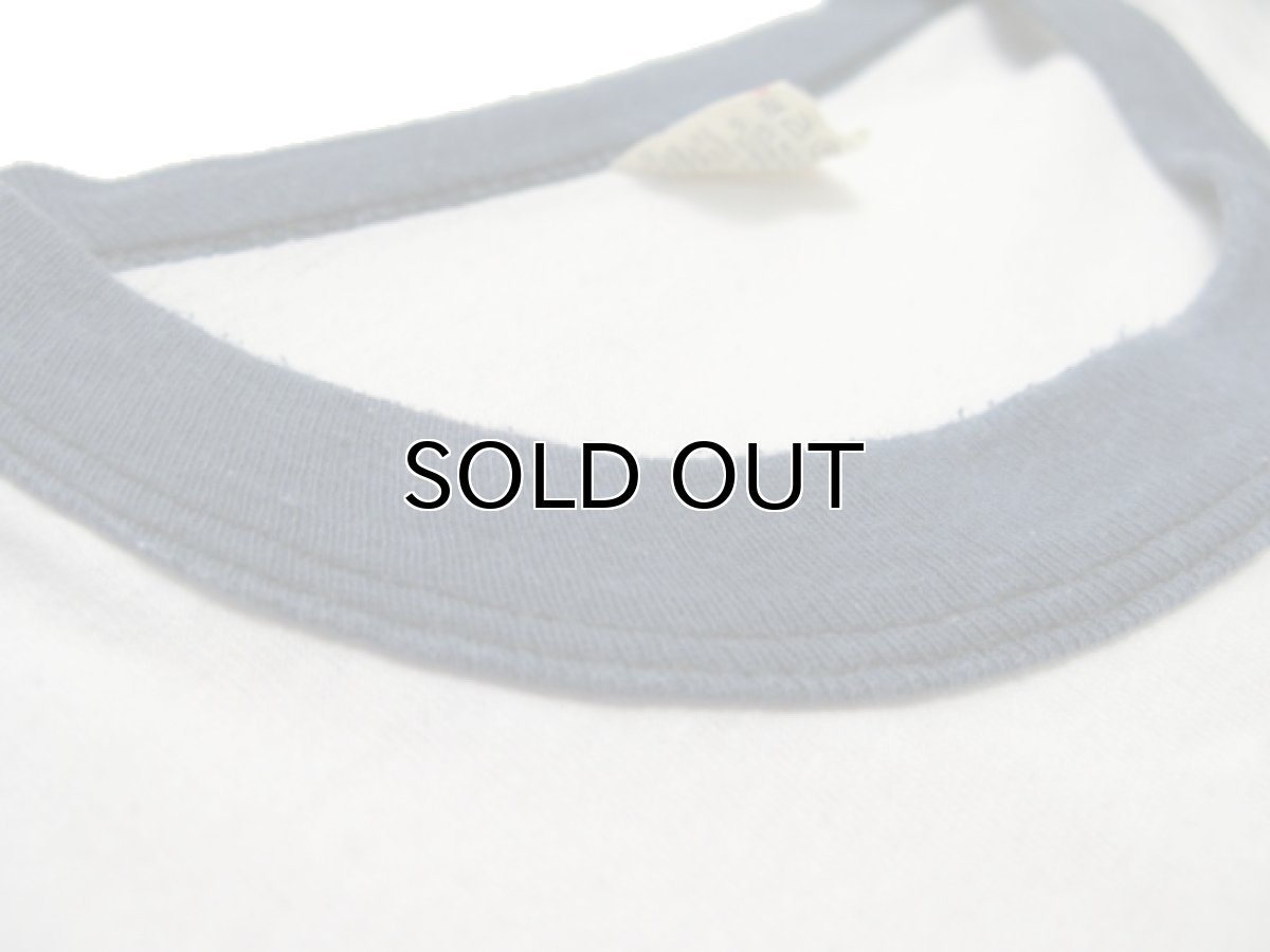 画像3: 1980's "COUCH POTATO" Trim Tee WHT/NAVY　size M  (表記 L) (3)