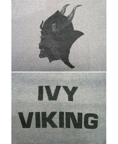 画像3: 1980's "IVY VIKING" Trimt Tee Grey/Black　size L  (表記 不明)