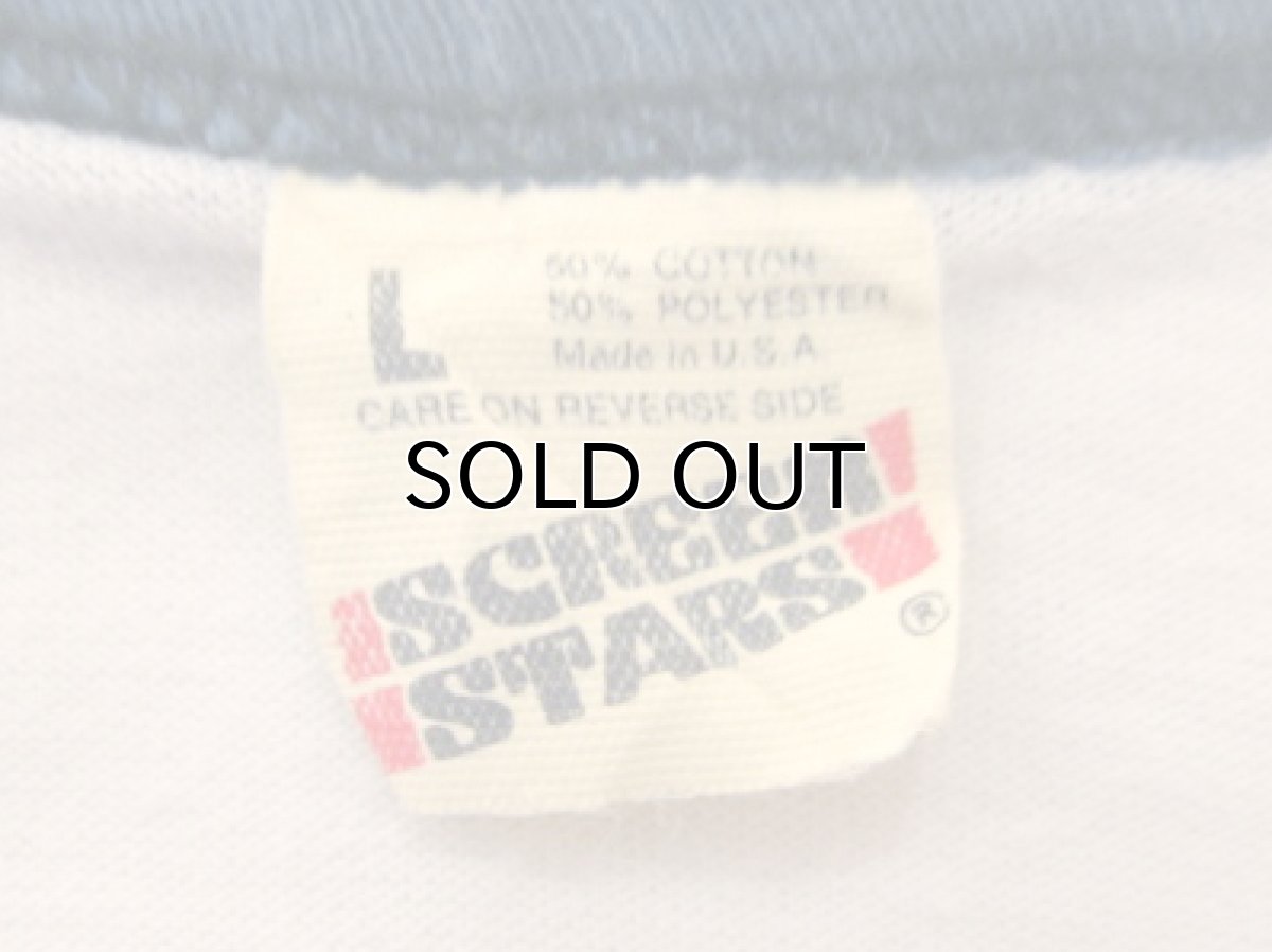 画像2: 1980's "COUCH POTATO" Trim Tee WHT/NAVY　size M  (表記 L) (2)