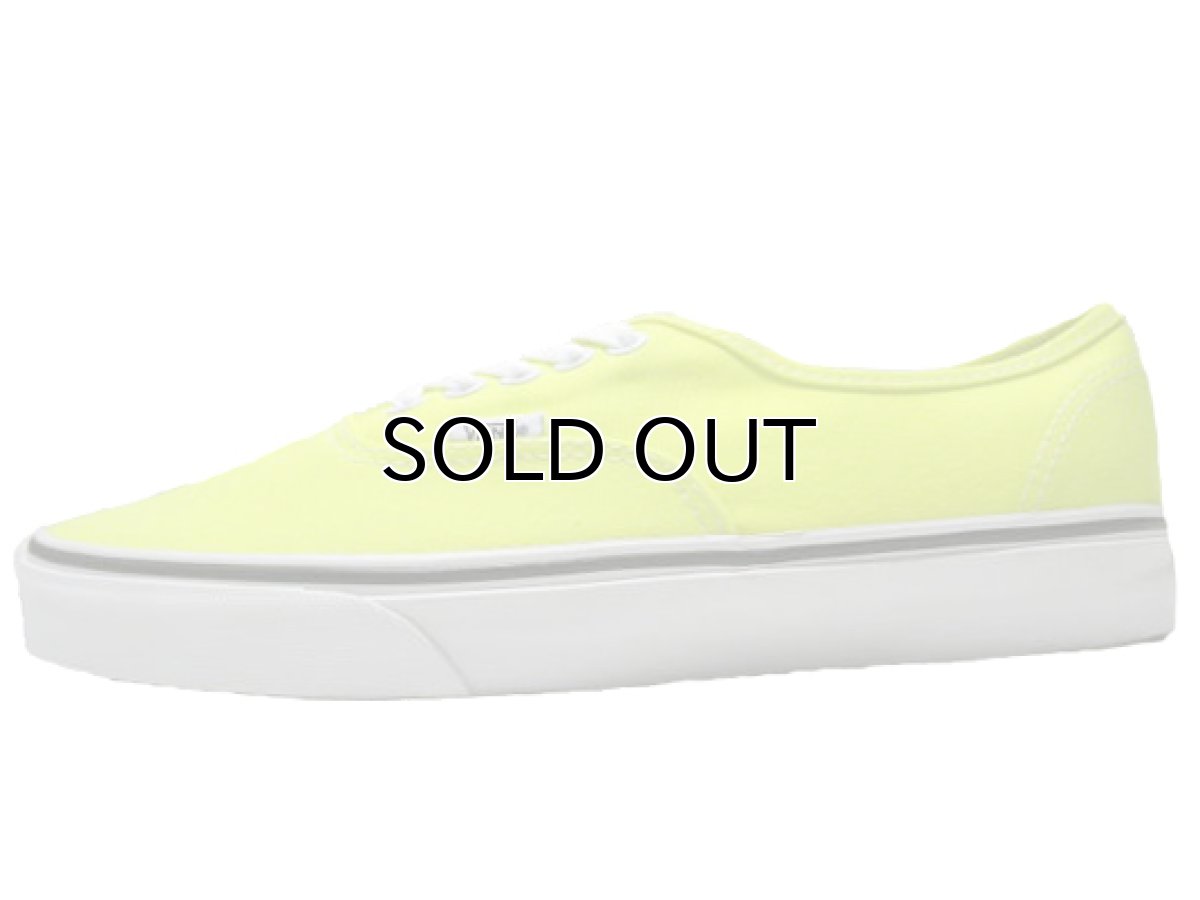 画像2: VANS AUTHENTIC 蛍光YELLOW　size 7 (2)