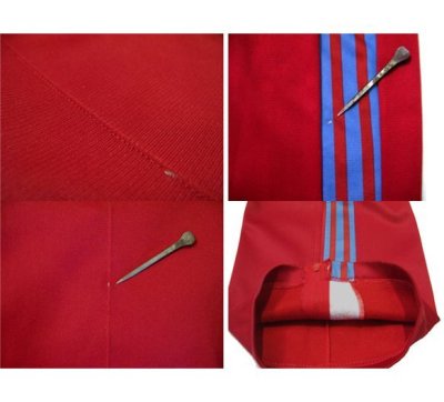 画像3: 1980's adidas Jersey Pants made in France color : Red/Sucks　size M (表記無し)