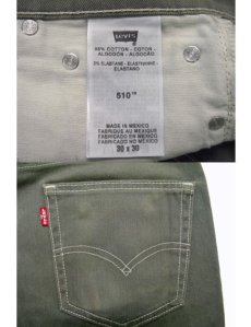 画像4: Levi's 510 SUPER SKINY Pants color : OLIVE　size w 32 (表記 30) (4)