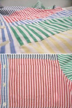 画像5: JONES NEW YORK Crazy Stripe L/S Shirts size S-M (表記 S) (5)