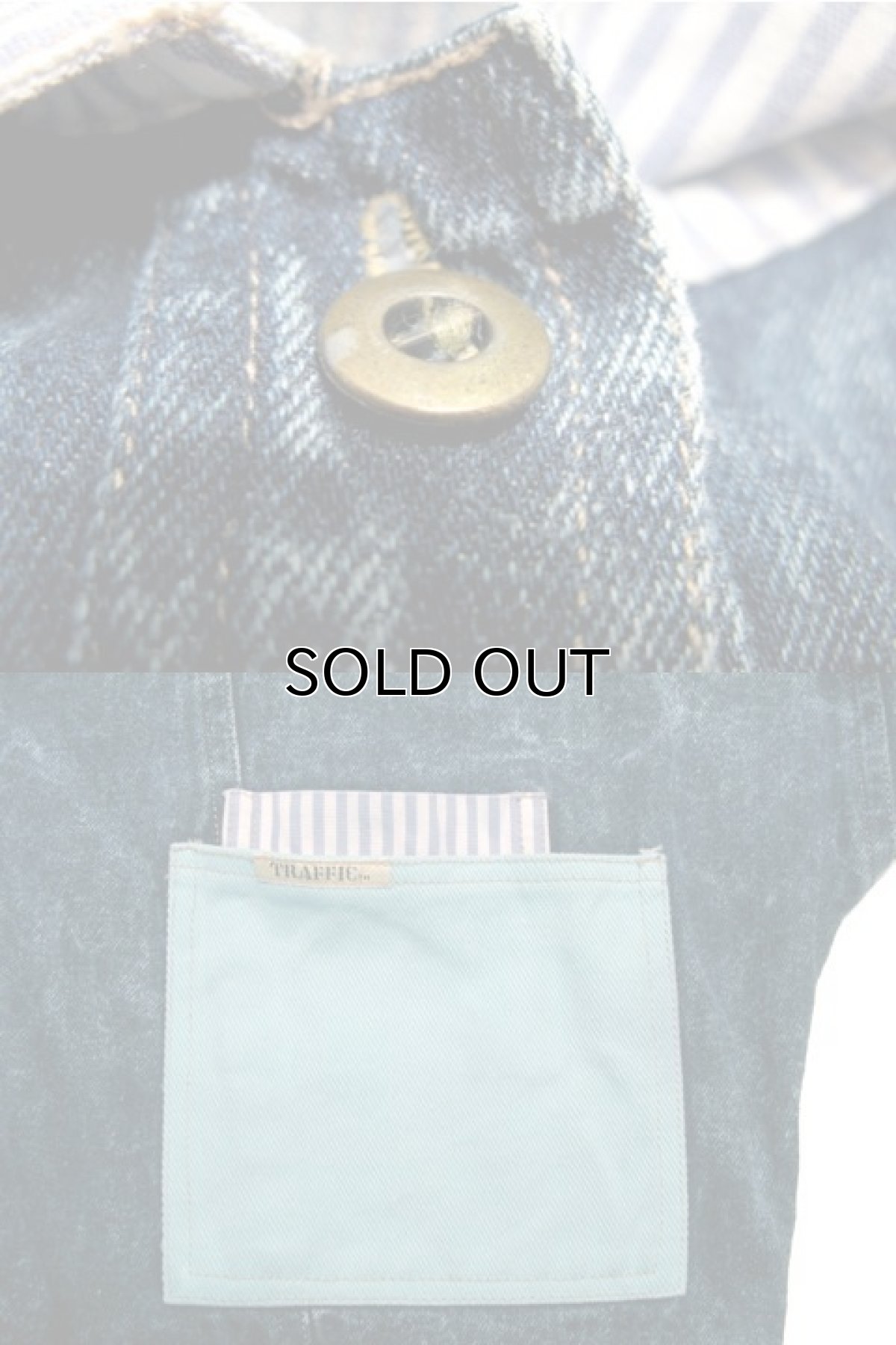 画像5: 1990's "TRAFFIC" Denim / Oxford L/S Shirts size M (表記なし) (5)