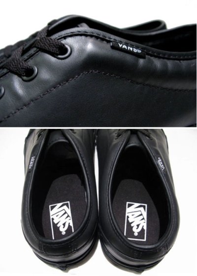 画像3: VANS All Black Leather Sneaker 　size