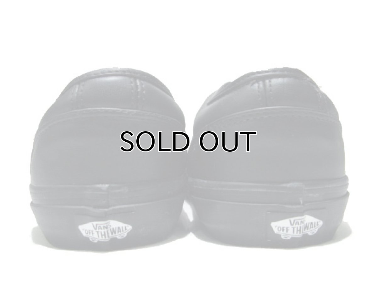 画像4: VANS All Black Leather Sneaker 　size (4)